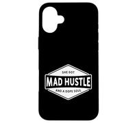 Ella se enojó ajetreo y un alma dopa, jefe chica mujer Hustler Carcasa para iPhone 16 Plus