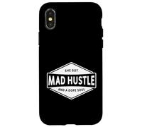 Ella se enojó ajetreo y un alma dopa, jefe chica mujer Hustler Carcasa para iPhone X/XS