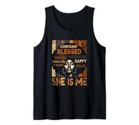 Ella Soy yo, Fuerte, educada, Historia Negra, Segura de sí Misma, bendecida Camiseta sin Mangas