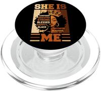 Ella Soy yo, Hermosa, bendita, afromelanina, Historia Negra, Mujeres PopSockets PopGrip para MagSafe