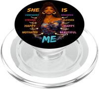 Ella Soy yo, Hermosa, bendita, afromelanina, Historia Negra, Mujeres PopSockets PopGrip para MagSafe
