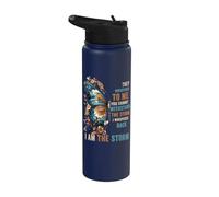 Ella susurró: «Yo soy la tormenta», una paz inspiradora africana Stainless Steel Insulated Water Bottle