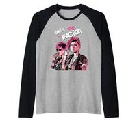 Ella Tiene el Factor X con Confianza poderosa Camiseta Manga Raglan