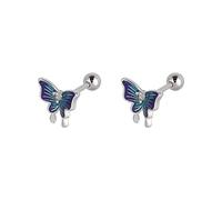 Ella yace con sus propios pendientes de ala, sensación senior, luz y decoración, pendientes de diamante, pendientes de mariposa, las mujeres dormidas pueden usar aretes pendientes múltiples conectores