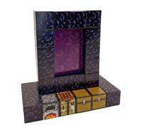Ellafun Magnetic Bloc - Portal Nether - Bloques de construcción magnéticos - 32 Piezas - Juguete Montesorri a Partir de 3 años para niños y niñas - CREA tu Propio Mundo
