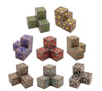 Ellafun Magnetic Cube - MINEARLES - 32 Piezas - Bloques de construcción magnéticos - Juguete Montesorri a Partir de 3 años para niños y niñas - CREA tu Propio Mundo
