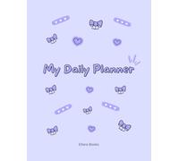 Ellara book cute undated daily planner, to do list notebook, cute, aesthetic notebook for student , girls, teenager, purple notebook