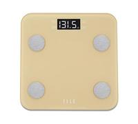 ELLE - Báscula de análisis corporal para peso corporal, báscula de peso digital para baño con analizador de IMC y 7 indicadores de fitness, incluyendo grasa corporal, nivel de hidratación, masa ósea y