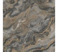 Vinilo Mármol Pintado Profundo Topo / Oro Mystic Spell 10447-37 Elle Decoración