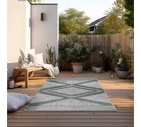 Elle Decoration Alfombra para Interior y Exterior, Reversible, Resistente a la Intemperie y al Agua, diseño Moderno de Rombos, patrón geométrico, Alfombra para Exteriores, para jardín, balcón,