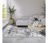 ELLE Decoration Malard Alfombra - Moderna Alfombra Abstracta Antideslizante de Pelo Corto para Dormitorio, Comedor, salón, Pasillo, Cocina, Oro Zafiro, 120 x 160 cm