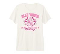 Elle I'm Not Afraid of A Challenge Elle Woods School Crest Camiseta Premium