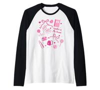 Elle Lipstick Is My Armor Elle's Iconic Pink Items Bow Heels Camiseta Manga Raglan