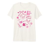 Elle Lipstick Is My Armor Elle's Iconic Pink Items Bow Heels Camiseta Premium