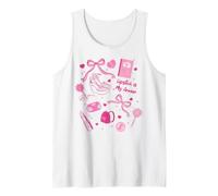Elle Lipstick Is My Armor Elle's Iconic Pink Items Bow Heels Camiseta sin Mangas