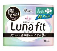 elleair - Ellis Luna Fit Sanitary Pad Ultra Slim Heavy Flow During The Day 27cm With Wings 16 pcs