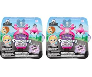 ELLEEBANA Vehículos y Figuras coleccionables Doorables Let's Go Series 3, Minifiguras Sorpresa de 3,8 cm de Alto; Juguetes para niños a Partir de 5 años de Just Play (Paquete de 2)