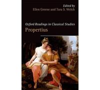 Ellen Greene Oxford Readings in Propertius (Tapa blanda)