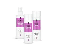 Ellen Wille PurePower - Set de cuidado para pelucas, champú + bálsamo + spray para pelucas de pelo humano