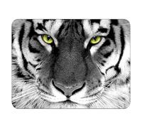 ELLENNE - Alfombrilla para ratón 240x200mm | Superficie de Lycra ultra-lisa | Cómoda, antideslizante y lavable Alfombrilla para oficina, videojuegos y portátil (Cód. 42 - Alma del Tigre)
