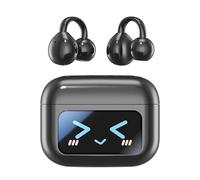 ELLENNE - Auriculares IA con traducción simultánea en tiempo real, Bluetooth, auriculares inalámbricos AI con pantalla táctil a color, audio Hi-Fi direccional para viajes y trabajo (negro)