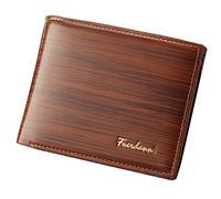ELLENNE CARTERA HOMBRE CARTAS PIEL PU RFID NFC W01, Light Coffee - Gold, Moderno