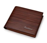 ELLENNE CARTERA HOMBRE CARTAS PIEL PU RFID NFC W01, Light Coffee, Sutil, Moderno, minimalista