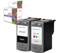 ELLENNE Cartucho para Canon PG-40XL CL-41XL negro color PIXMA MP140 MP160