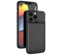 ELLENNE - Funda inteligente con batería para iPhone 12/12 Pro de 6,1 pulgadas, recargable, fina, 4800 mAh