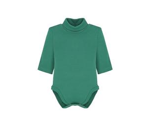 Ellepi 1 unidad Body 2800 de manga larga cálido de algodón para bebé con cuello alto para niña niño meses años., Verde, 9 Meses