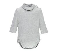 Ellepi Body de manga larga cálido algodón recién nacido cuello alto niña niño meses años blanco crema rojo azul gris negro azul, Grigio, 4 años