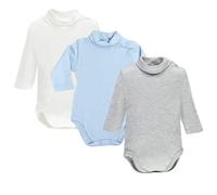 Ellepi Body Lupetto Manga Larga Cálido Algodón Bebé Cuello Alto Niño Niño Menos Años Blanco Crema Rojo Azul Gris Negro Azul, Blanco Cielo Gris, 12 Months, 12 meses