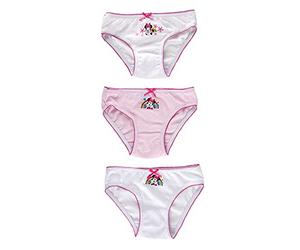 Ellepi Bragas niña Minnie Slip íntimo Bragas Disney niña 2 3 4 5 6 7 8 9 10 11 años niña algodón niñas suave elástico colores niños regalo cumpleaños ropa, Minnie., 4- 5 Años