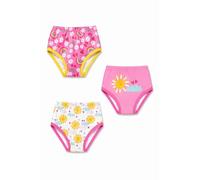Ellepi Braguitas de Aprendizaje 100% Algodón, Pack de 3 Braguitas de Entrenamiento para Niño y Niña con Refuerzo Absorbente Impermeable, Aprendizaje para Ir al Baño (Sol 3a)