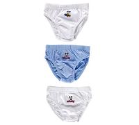 Ellepi Calzoncillo de niño Mickey Mouse de algodón elástico 3 bragas niño color liso fantasía Boxer ropa interior niño años 2-3-4-5-6-7-8-9-10 suave elástico colores hipoalergénicos Italia, Mickey