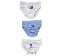 Ellepi Calzoncillo de niño Mickey Mouse de algodón elástico 3 bragas niño color liso fantasía Boxer ropa interior niño años 2-3-4-5-6-7-8-9-10 suave elástico colores hipoalergénicos Italia, Mickey