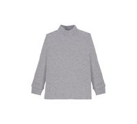 Ellepi Camiseta de cuello alto para niño 100% algodón cálido | Manga larga cálida y suave | Tallas 3-14 años | Ideal para invierno, recitales y escuela, gris, 10 años