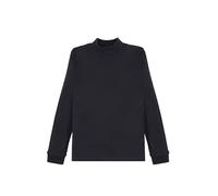 Ellepi Camiseta Infantil de Cuello Alto en 100% algodón cálido de Manga Larga, Negro, 6 años