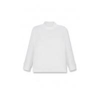 Ellepi Camiseta Infantil de Cuello Alto en algodón cálido 100%, Manga Larga, Blanco, 6 años