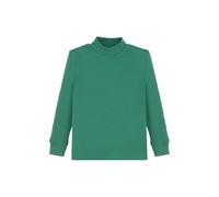 Ellepi Camiseta Infantil de Cuello Alto en algodón cálido 100%, Manga Larga, Verde, 10 años