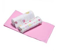 Ellepi Muselina Disney Minnie Mickey recién nacido suave algodón orgánico niños toallas mantas sábanas Swaddle paños toalla cambiador lactancia cuna 70 x 70 cm caja regalo (Minnie Mouse)