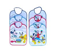 Ellepi set de 6 baberos Disney Mickey Mouse grandes