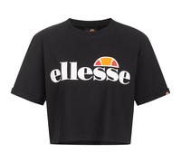 ellesse Alberta Camiseta Cropped Mujer Manga Corta Negro Gris Blanco Nuevo