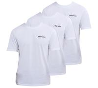 ellesse Azzini T-Shirt (3 Pack) Camiseta, Blanco, L para Hombre