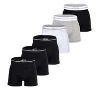 Ellesse Calzoncillos Hombre, 6er Paquete - Ambria, Boxer, Logotipo Federal, Liso