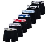 Ellesse Calzoncillos tipo bóxer para hombre, paquete de 7 unidades, con logotipo, sin abertura, algodón elástico, XXL