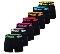 Ellesse Calzoncillos tipo bóxer para hombre, paquete de 7 unidades, con logotipo, sin abertura, algodón elástico, XXXXXL