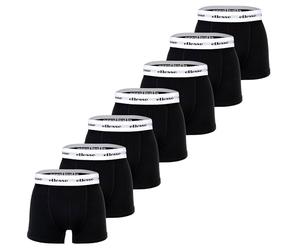 Ellesse Calzoncillos tipo bóxer Yema para hombre, paquete de 7 unidades, con logotipo, sin bragueta, algodón elástico, negro (schwarz 2), L
