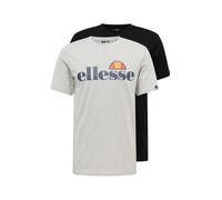 ELLESSE Camiseta 'Prado' navy / gris moteado / naranja / negro S EUR