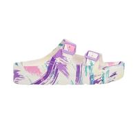 Ellesse Chanclas blancas multicolor con doble hebilla de goma para mujer, Color blanco., 38 EU